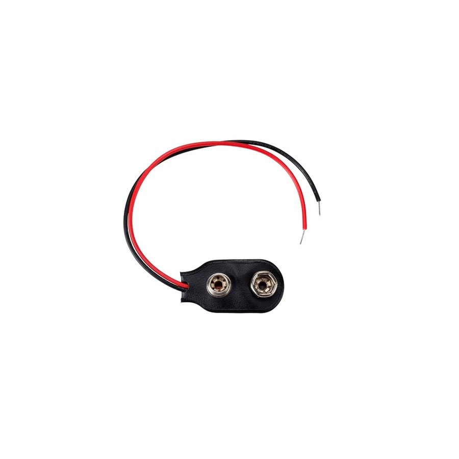 KTech 9V PP3 Battery Snap Connector Lead — 9V · 10 cm