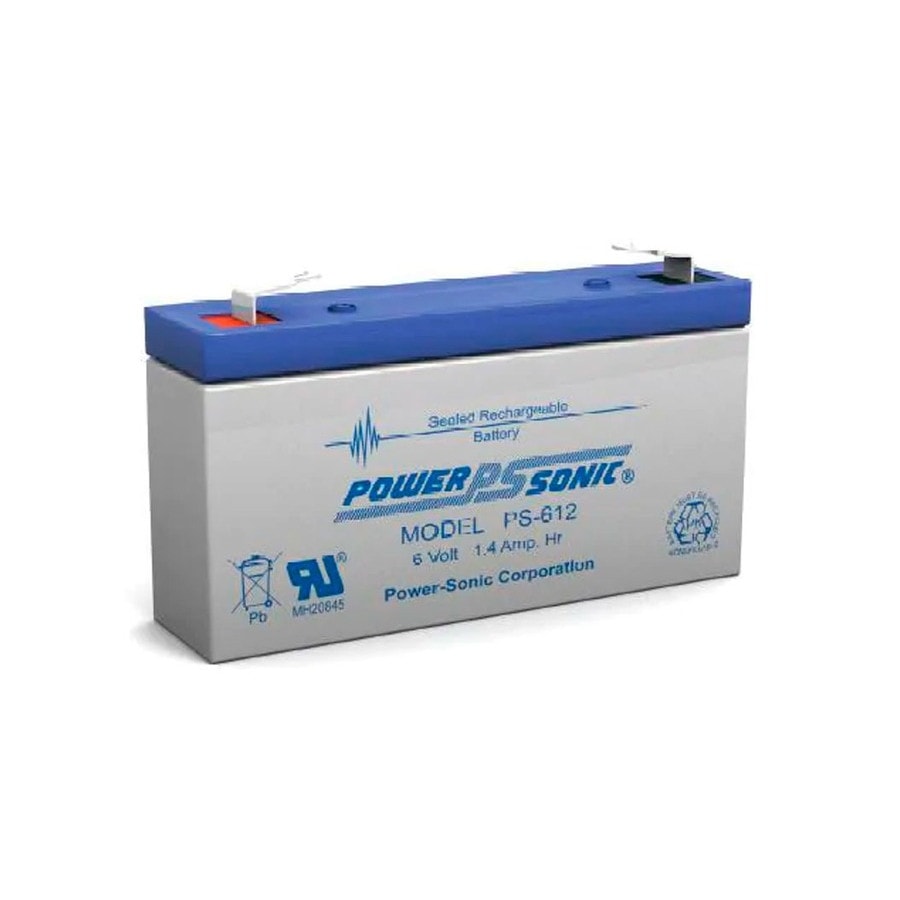 KTech PS-612-F1 — Nominal Voltage: 6V · Nominal Capacity: 1.4Ah · Standard Terminal: F1