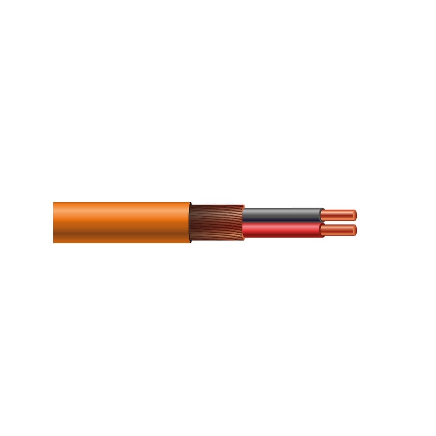 KTech Professional OFC Screened Microphone Cable · 2X24 OFC — Mod. 101014 · Orange · Reel 100m
