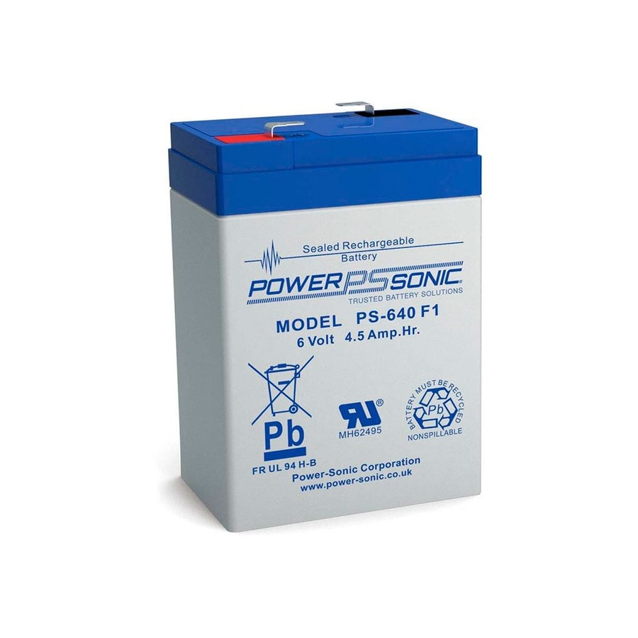 KTech PS-640-F1 — Nominal Voltage: 6V · Nominal Capacity: 4.5Ah · Standard Terminal: F1