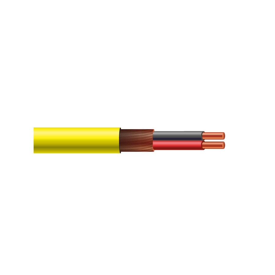 KTech Professional OFC Screened Microphone Cable · 2X24 OFC — Mod. 101014 · Yellow · Reel 100m