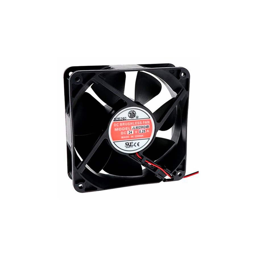 KTech JL8025H24B — 80x80x25mm · 24 VDC