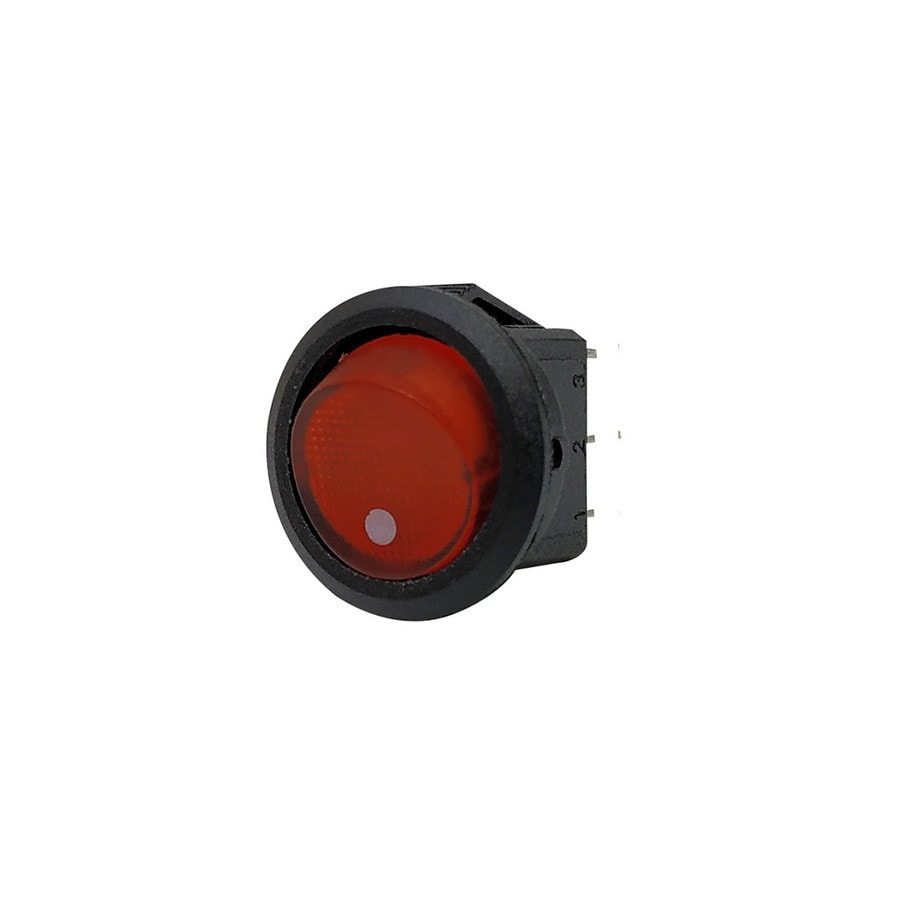 KTech Panel-Mount Rocker Switch — 2 Pins · 6A 250V / 10A 125V · Red
