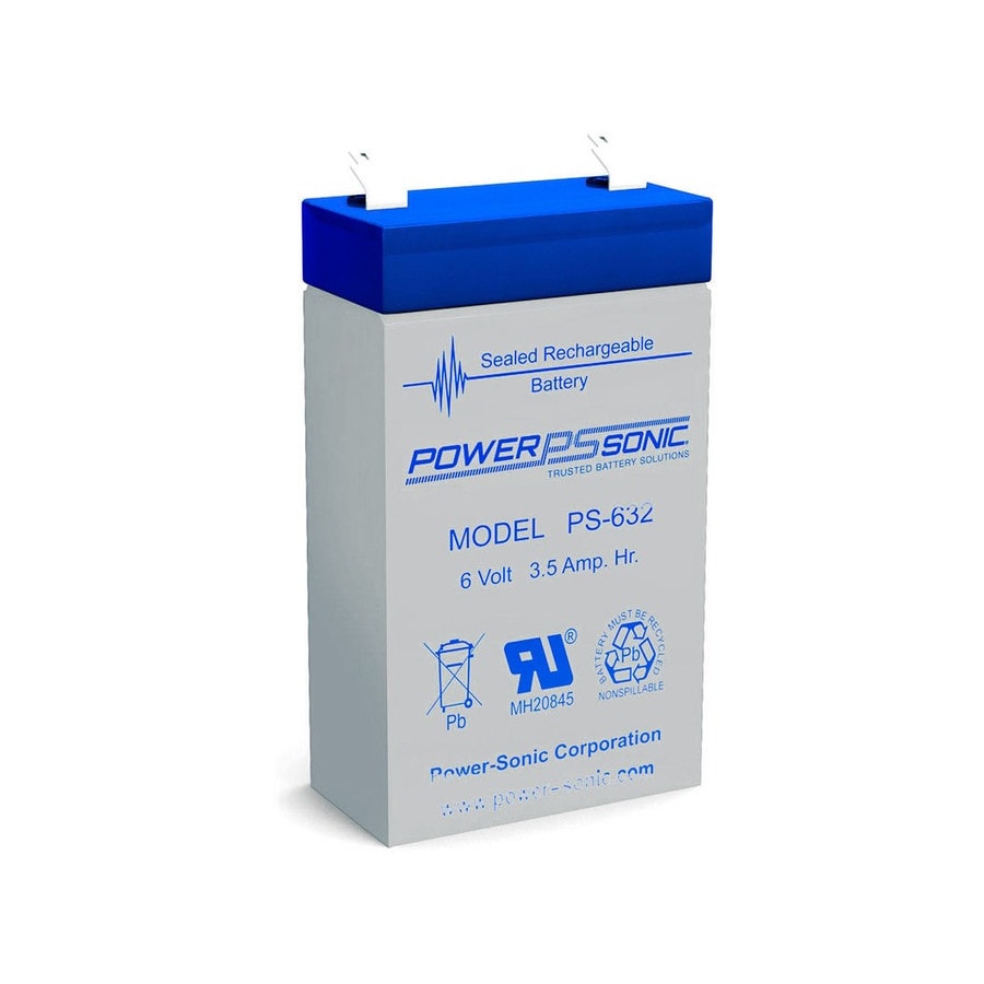 KTech PS-632-F1 — Nominal Voltage: 6V · Nominal Capacity: 3.5Ah · Standard Terminal: F1