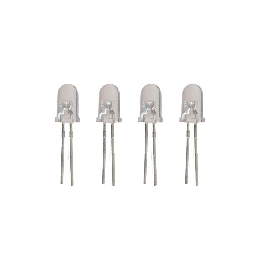 KTech 5mm Water-Clear High-Brightness LED — 5mm · 2V · 20mA · Terminales 28mm