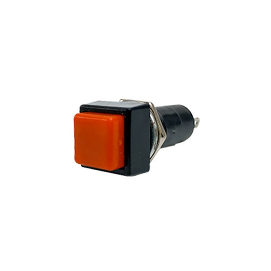 KTech Square Panel Push-Button Switch — 3A 250V · Red