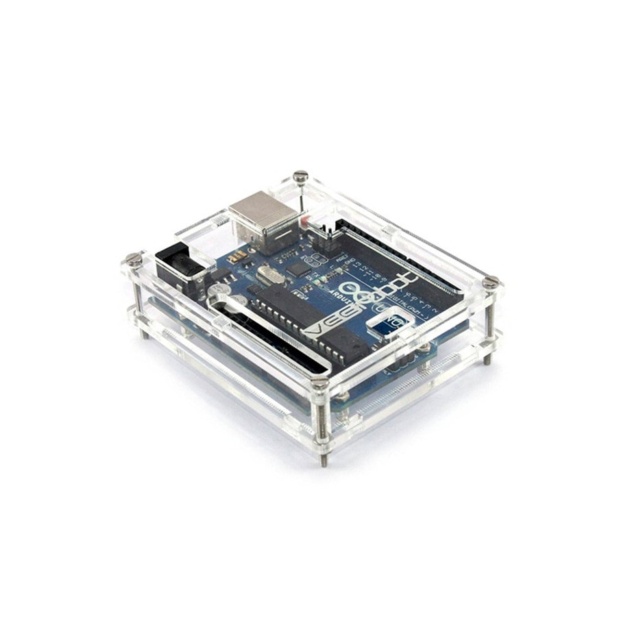 KTech Clear Acrylic Protective Enclosure Case — Clear Acrylic Protective Enclosure Case · for UNO R3