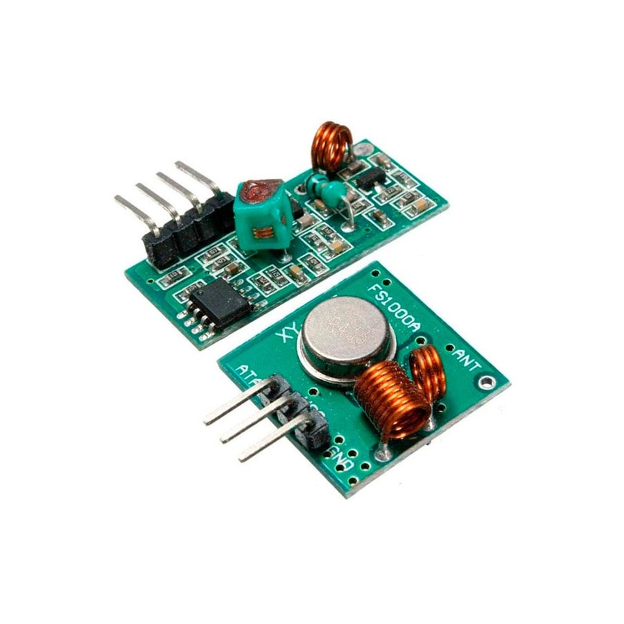 KTech RF Wireless Transmitter & Receiver Pair — 433MHz RF Wireless Link · 433Mhz
