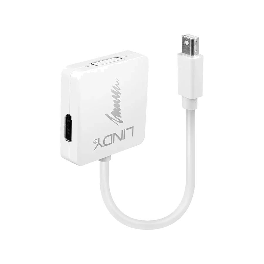 Lindy Mini DisplayPort 1.2 to DisplayPort 1.2, HDMI 1.4 and DVI Converter