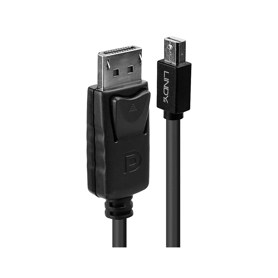 Lindy 1m Mini DisplayPort Male to DisplayPort Male, Black