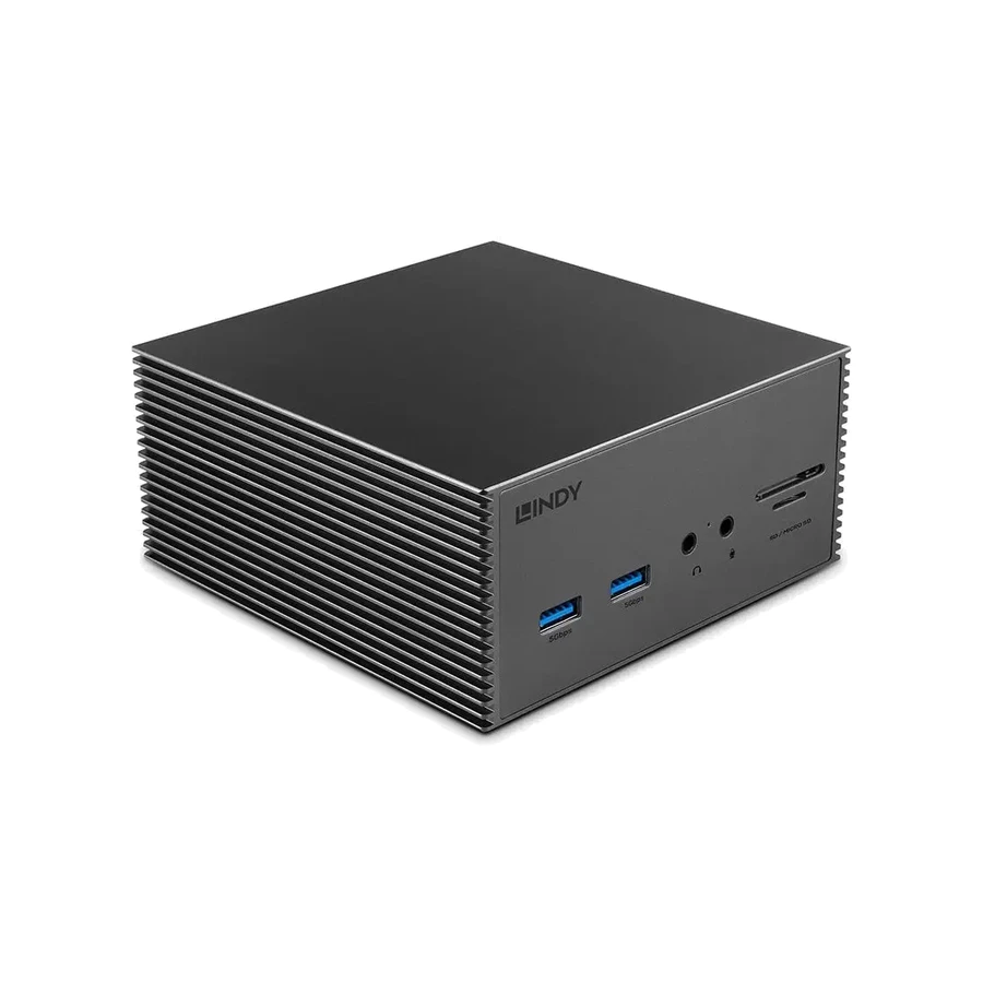 Lindy DST-Pro 101, USB-C Laptop Docking Station with 4K Support and 100W Power Supply