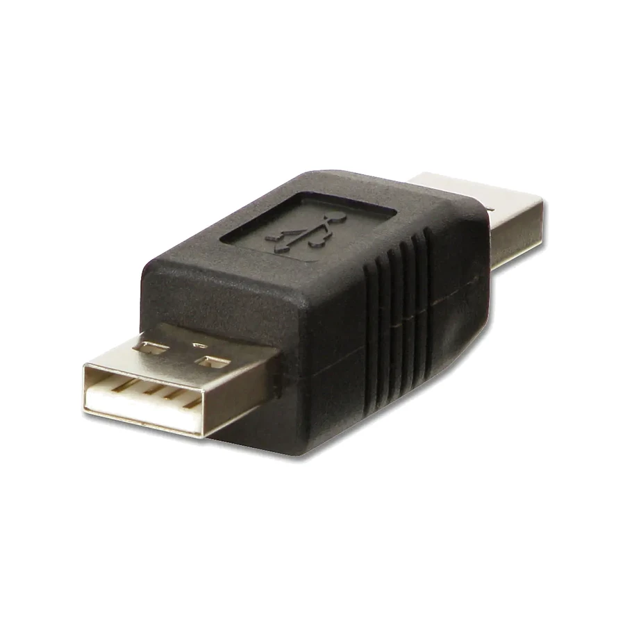 Lindy USB Adapter, USB A Male to A Male Gender Changer