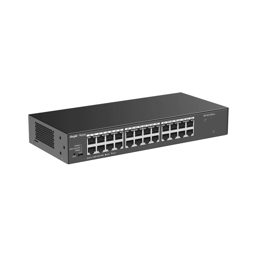 Ruijie Networks RG-ES124G-L network switch Unmanaged L2 Gigabit Ethernet (10/100/1000) Black