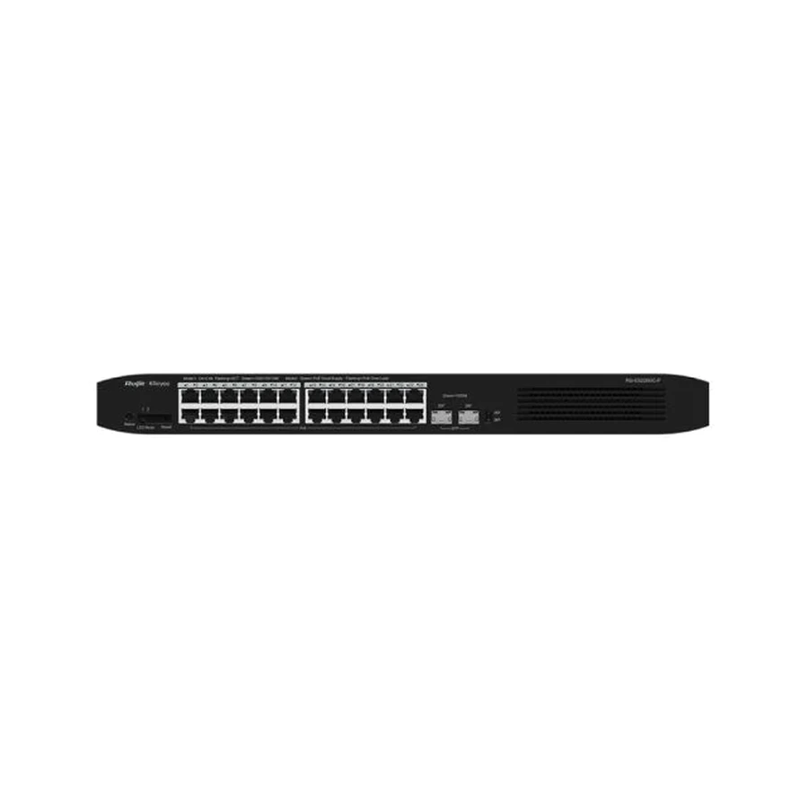 Ruijie Networks RG-ES226GC-P network switch Managed L2 Gigabit Ethernet (10/100/1000) Power over Ethernet (PoE) Black