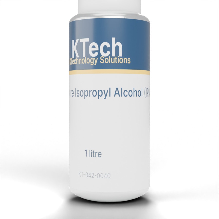 KTech 99.8% Pure Isopropyl Alcohol (IPA) — Electronic Equipment Cleaning Grade · Can 1lt.