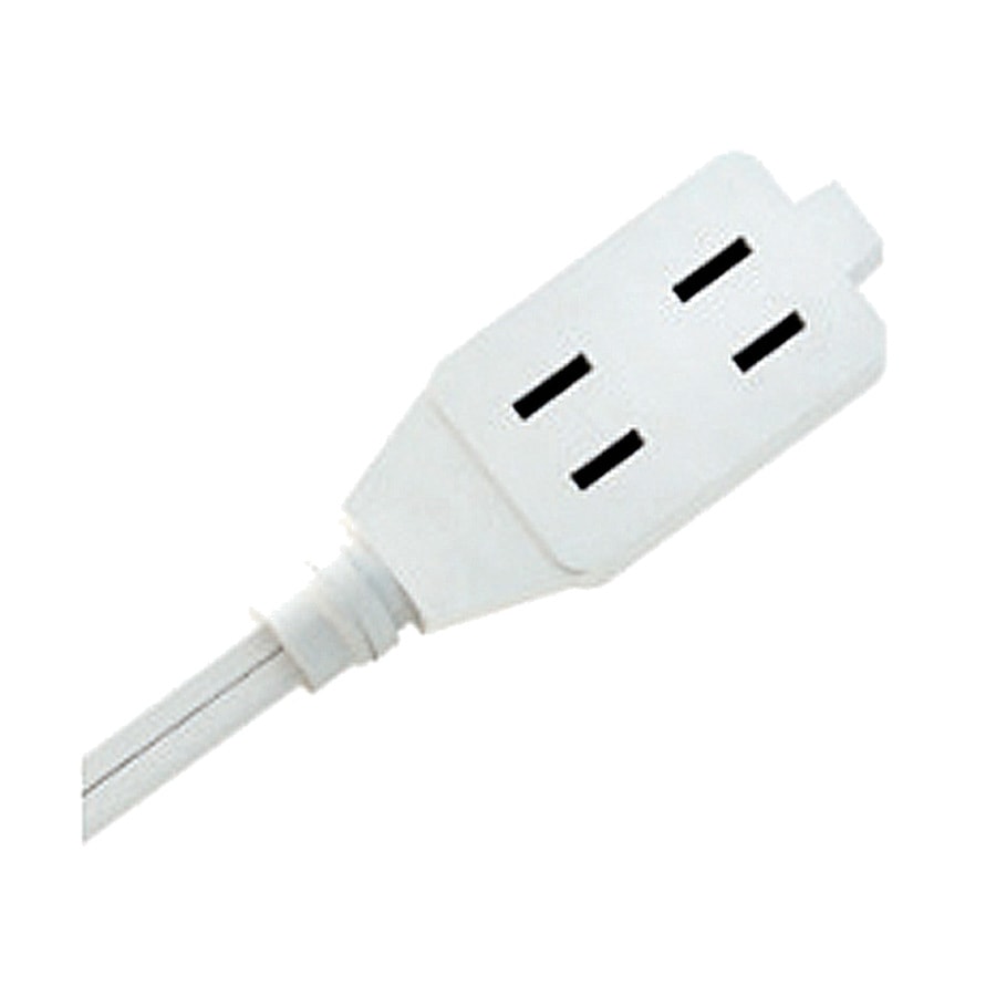 KTech Heavy-Duty Mains Power Extension Lead 8m · 2X16 AWG 60°C. 300 V — Mod. 106108 · White · Pack 10 pcs