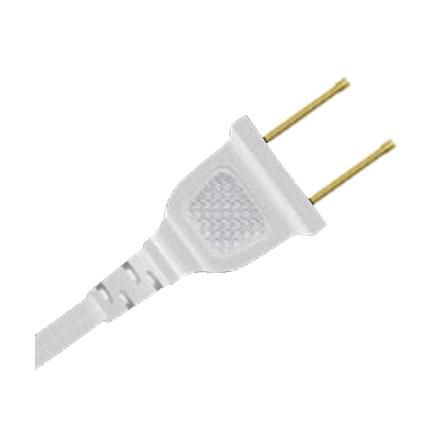 KTech Heavy-Duty Mains Power Extension Lead 2m · 2X18 — Mod. 108220 · White · Pack 50 pcs