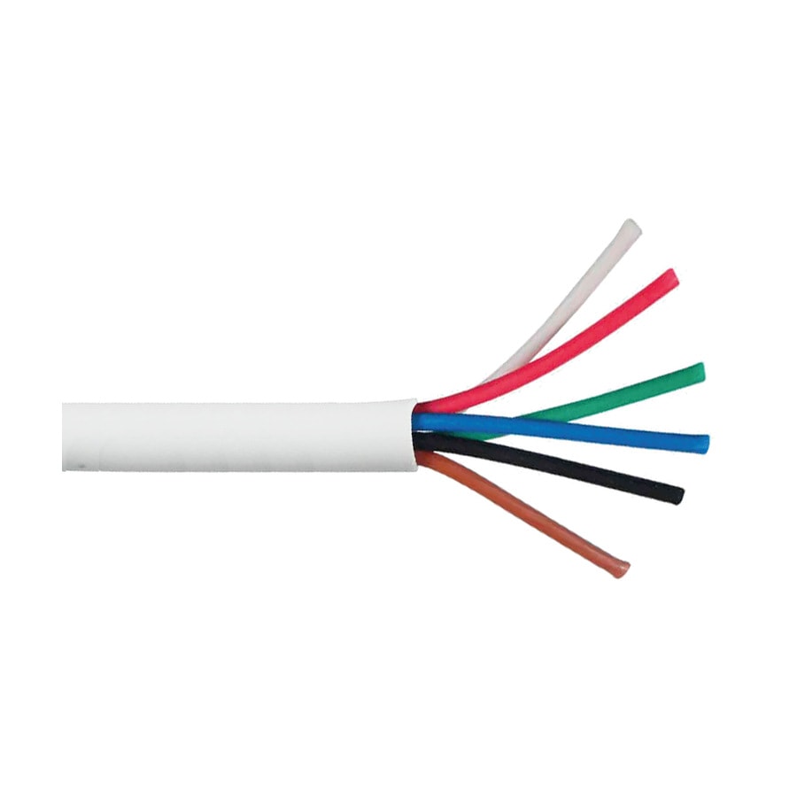 KTech CL2R Telephone Cable · 6C 22 AWG (Cable) — Mod. TI13 · White · Reel 305m