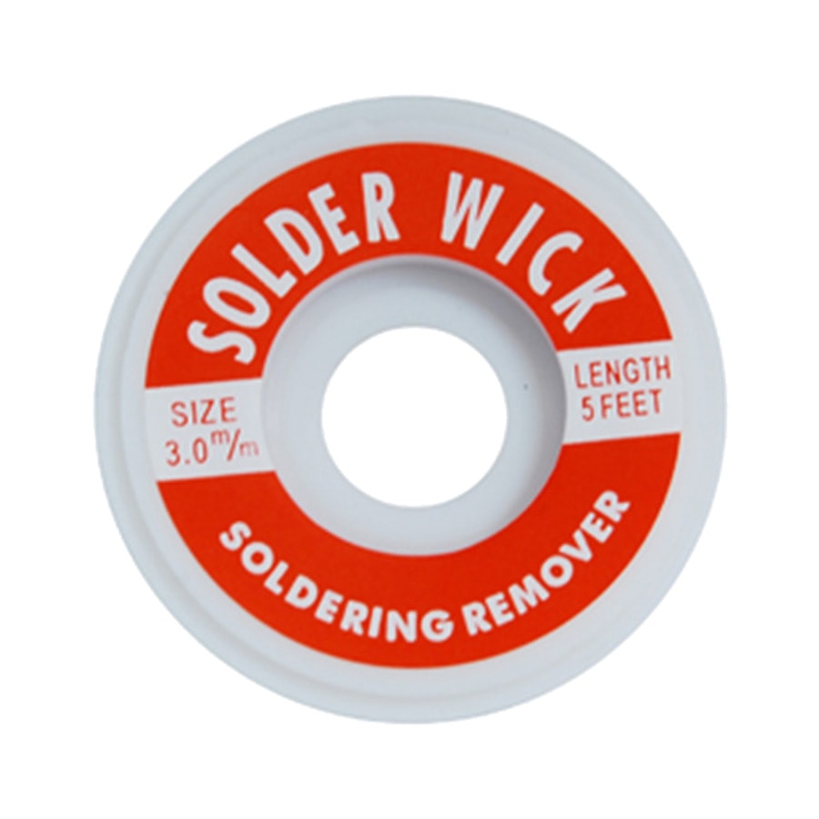 KTech Copper Desoldering Braid Wick — 2.5mm x 1.5mm · 3 m