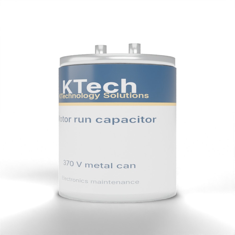 KTech Dual-Run HVAC Metal Can Capacitor 370V — Metal Can Motor Run Capacitor · 30/7.5MF · 370V