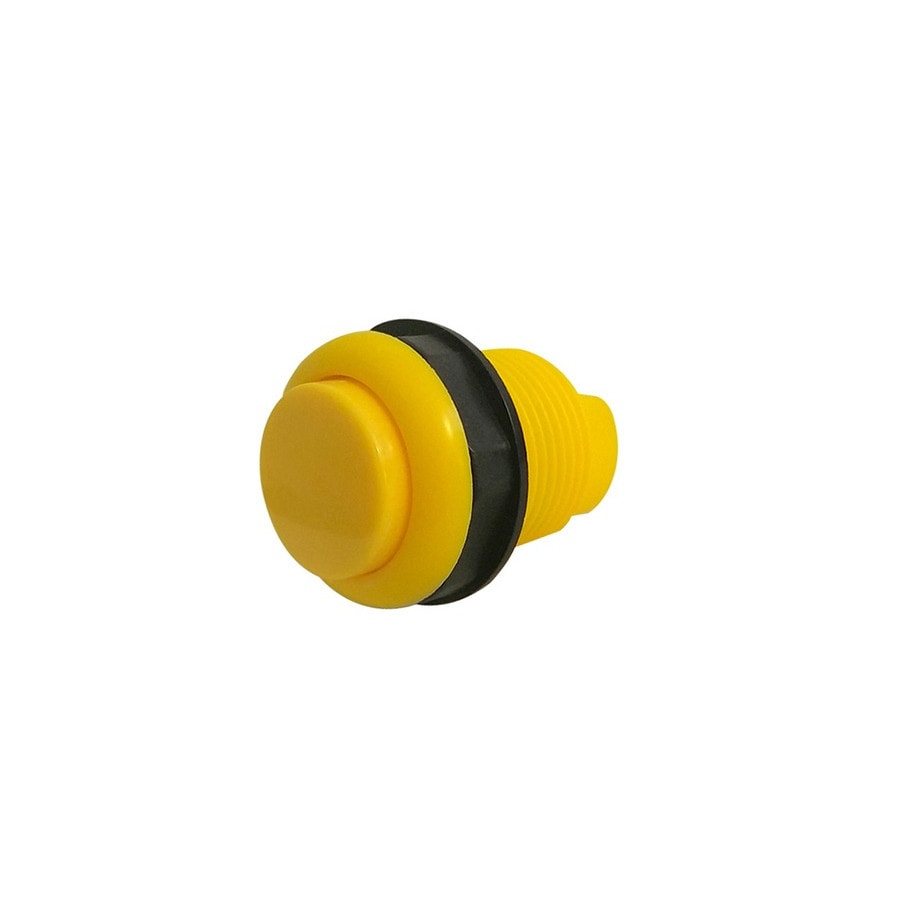 KTech 30mm Illuminated-Style Arcade Push Button — with microswitch · 10 mA 12V · Yellow