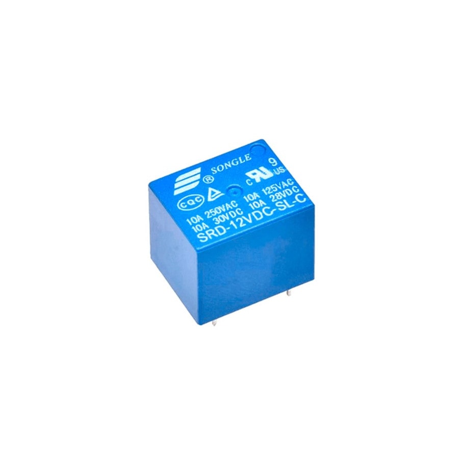 KTech 5-Pin PCB Power Relay — 12V-SL-C · 5 terminales