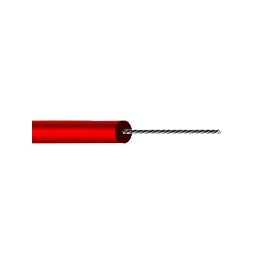 KTech UL 1569 Stranded Tinned Copper Hook-Up Wire 300V, UL 1569 · 24 AWG — Mod. IX20 · Red · Reel 500m