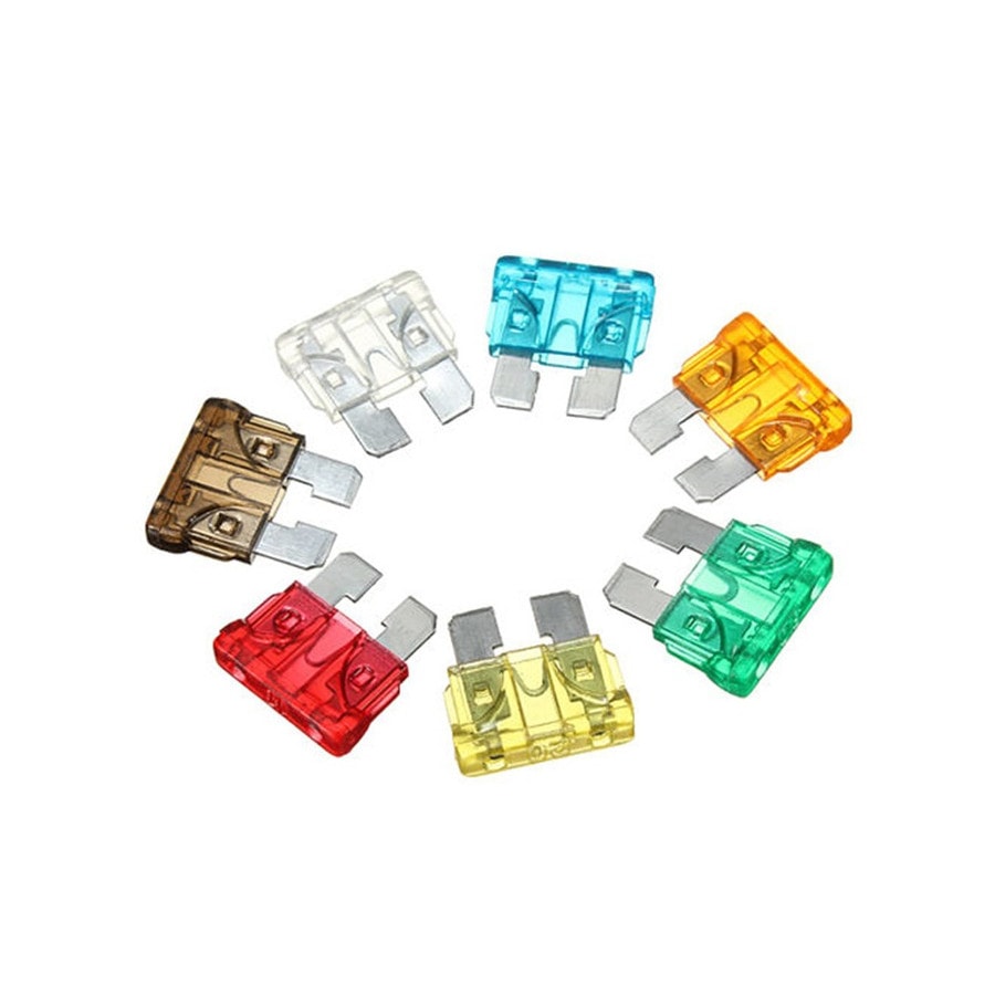 KTech Standard Blade Automotive Fuses — Assorted Component Values · assorted colours