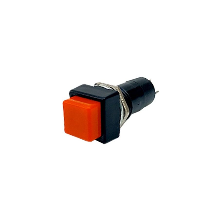 KTech Square Panel Push-Button Switch — ON-OFF 3A 250V · Red