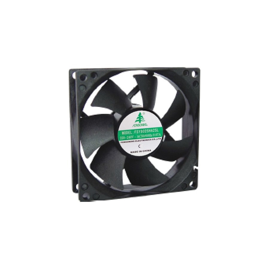 KTech ACF220V-80sx25 — 80x80x25mm · 220V