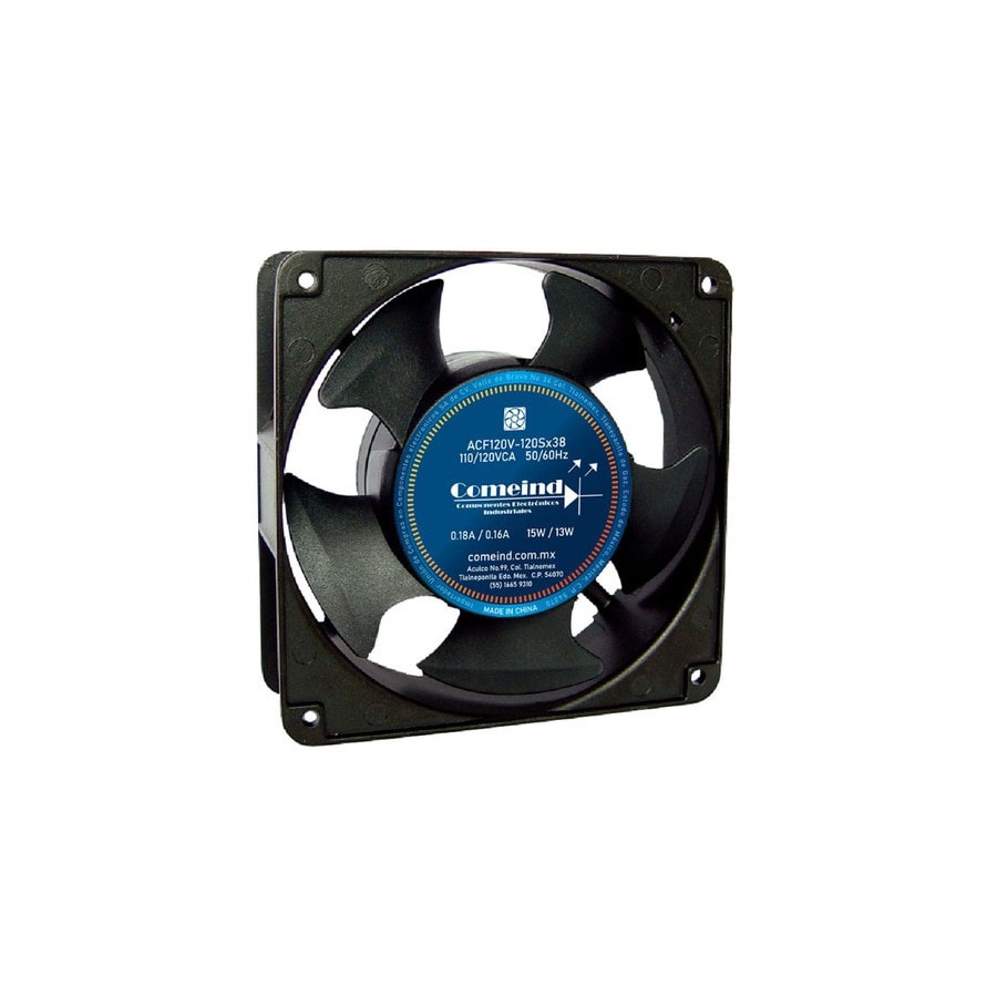 KTech ACF120V-120Sx38 — 120x120x38mm · 120V