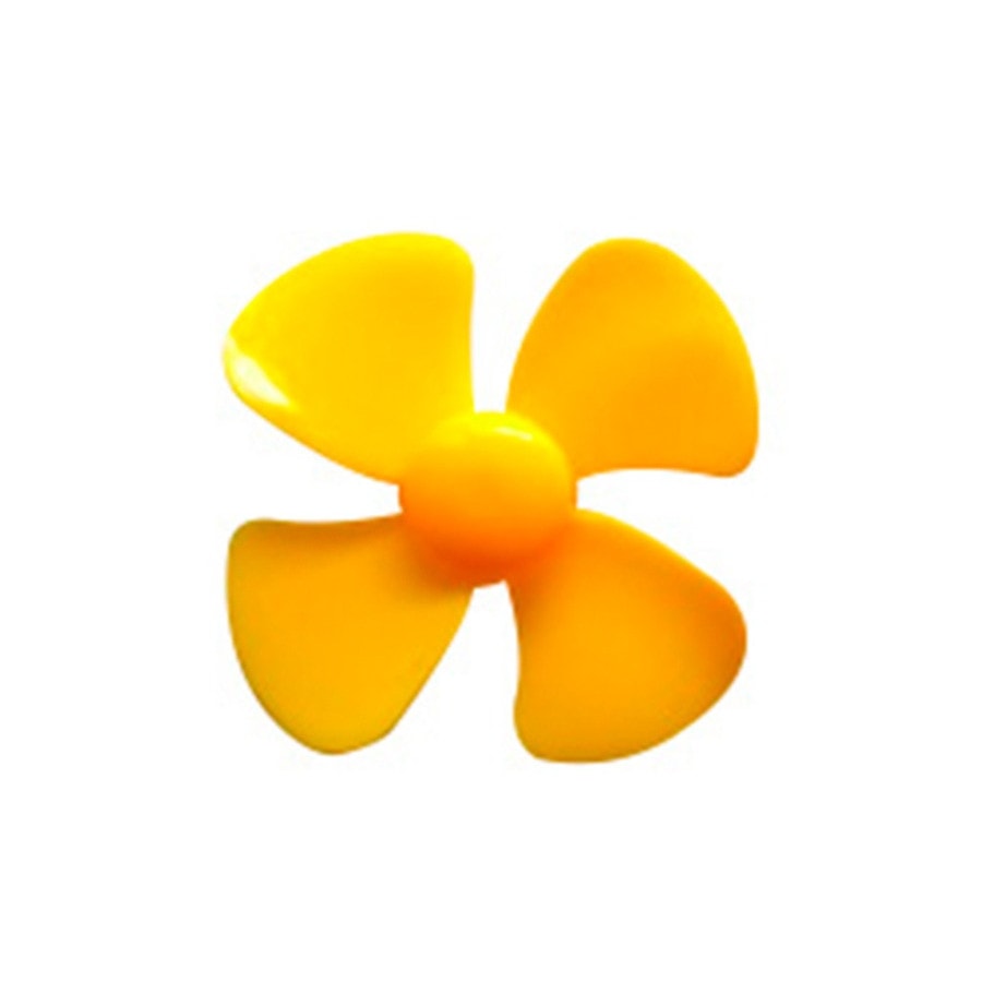 KTech DC Motor Robotics Propeller Fan Blade — 6 cm · Yellow