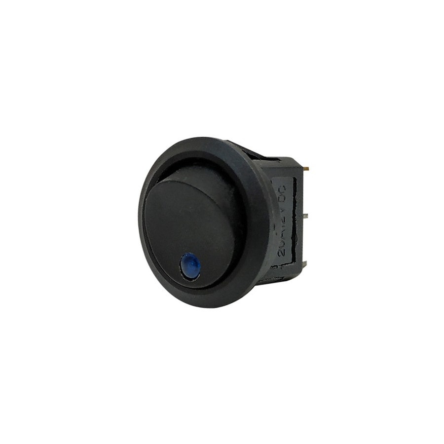 KTech Panel-Mount Rocker Switch — Illuminated Neon of 3 Pins · 12V · Blue