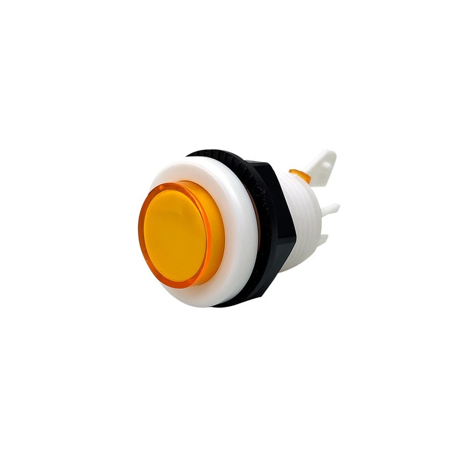 KTech 30mm Illuminated-Style Arcade Push Button — Spare Yellow