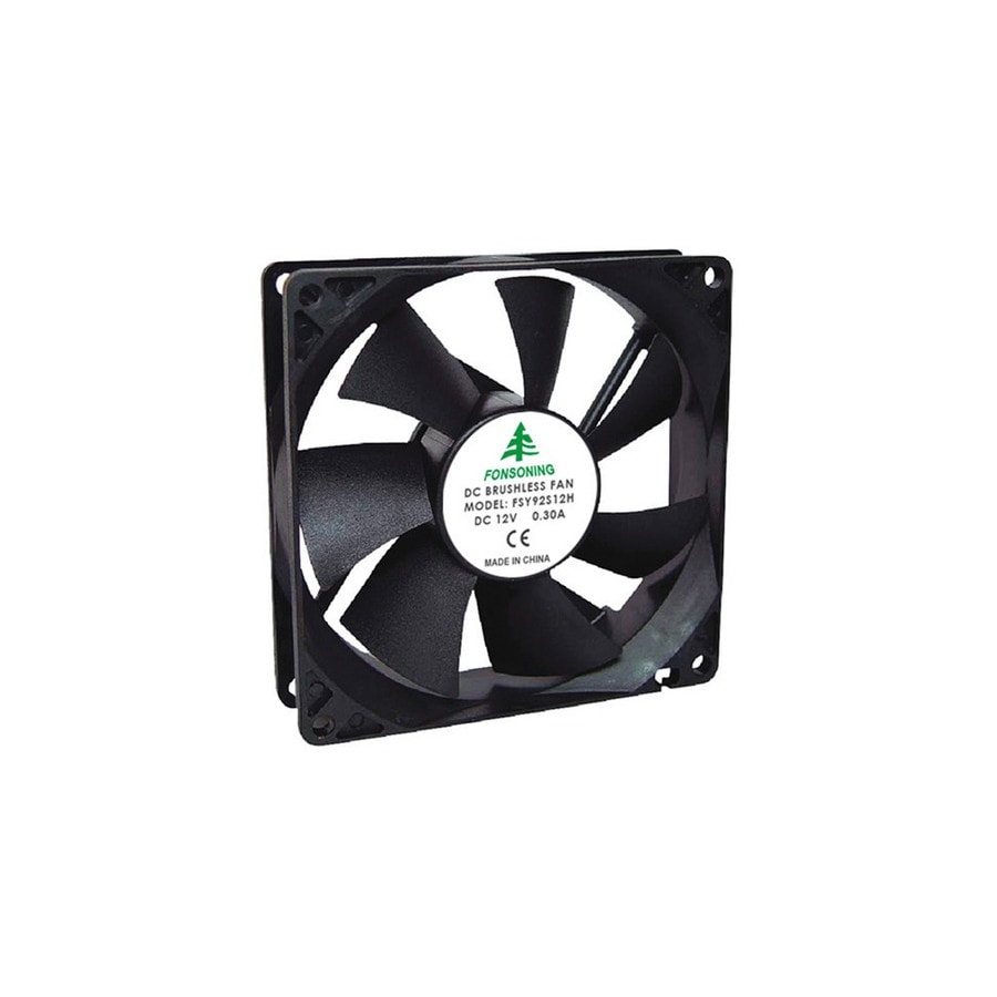 KTech FSY92S12H — 90x90x25mm · C3/CABLES · 12V