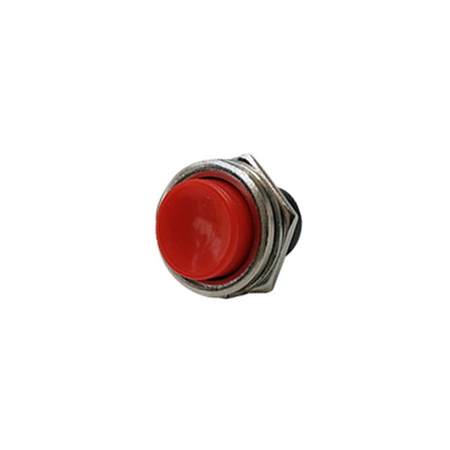 KTech Round Panel Rocker/Push Switch — 3A 125V · Red
