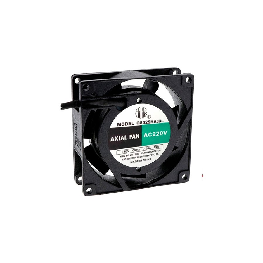 KTech G8025HA2BL -7P — 80x80x25mm · 220 VAC
