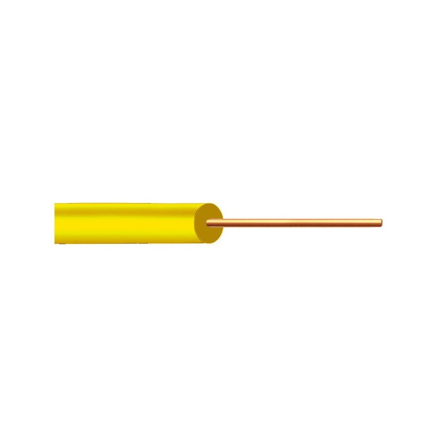 KTech Single-Core Tinned Copper Hook-Up Wire · 24 AWG — Mod. A991 · Yellow · Reel 500m