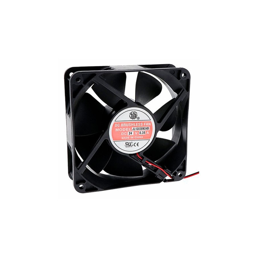 KTech JL12038H24B — 120x120x38 mm · 24 VDC