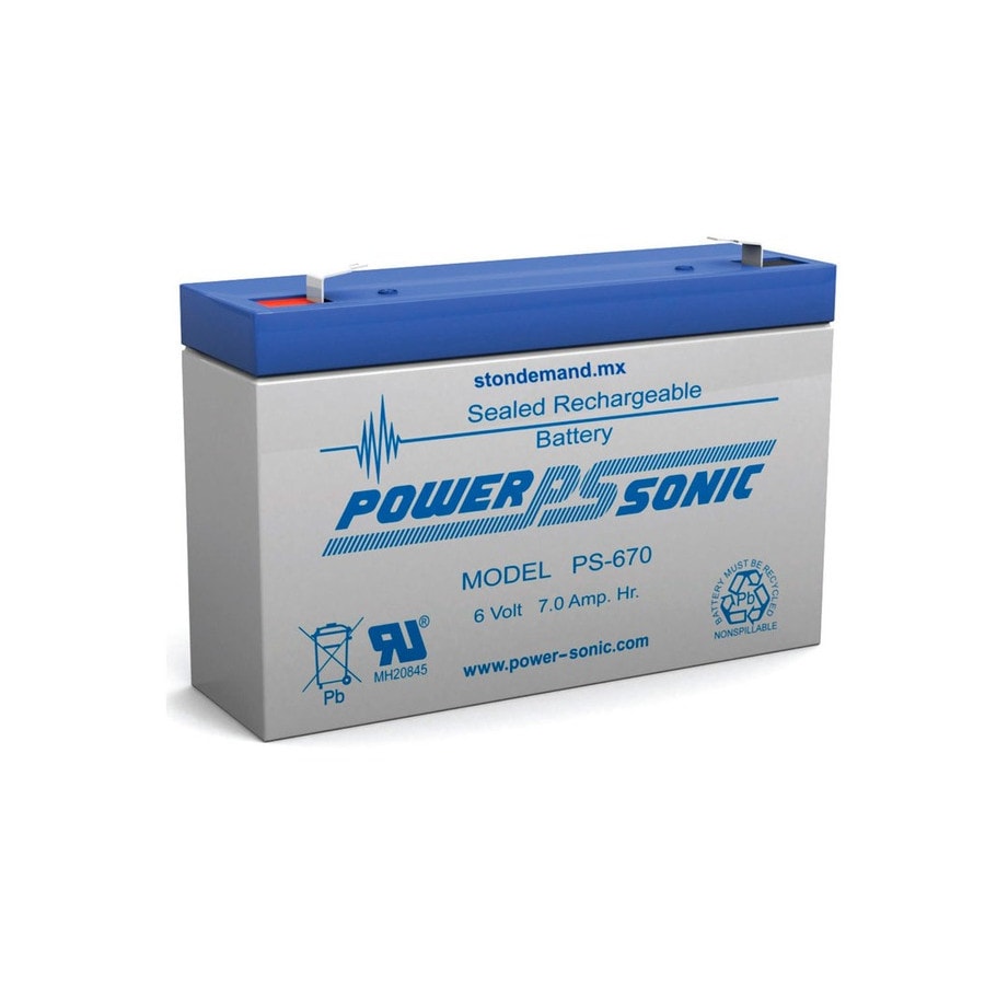 KTech PS-670-F1 — Nominal Voltage: 6V · Nominal Capacity: 7Ah · Standard Terminal: F1