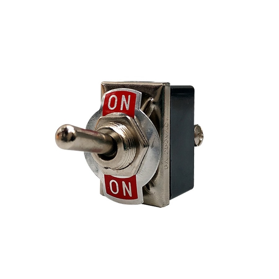 KTech Heavy-Duty Metal Toggle Switch — 2P-2T · 6A 250V / 10A 125V