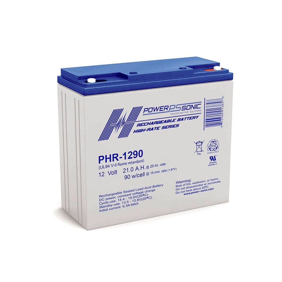 KTech PHR-1290 — Nominal Voltage: 12V · Nominal Capacity: 21.2Ah · Standard Terminal: T12A