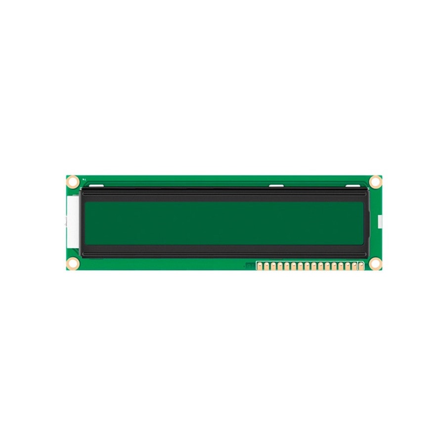 KTech 16×2 Character Backlit LCD Display Module — 2 x16 · Retro iluminada · Color Green