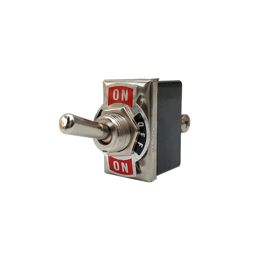 KTech Heavy-Duty Metal Toggle Switch — 2P-2T ON-OFF-ON · 6A 250V / 10A 125V