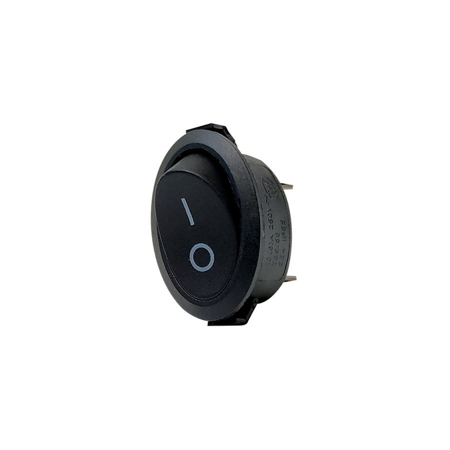 KTech Oval — ON-FF of 2 Pins · 6A 250V / 10A 125V · Black