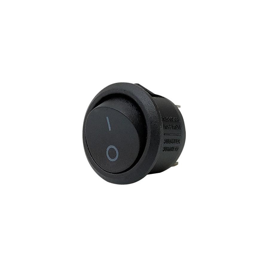KTech Panel-Mount Rocker Switch — 3 Pins · 6A 250V / 10A 125V · Black