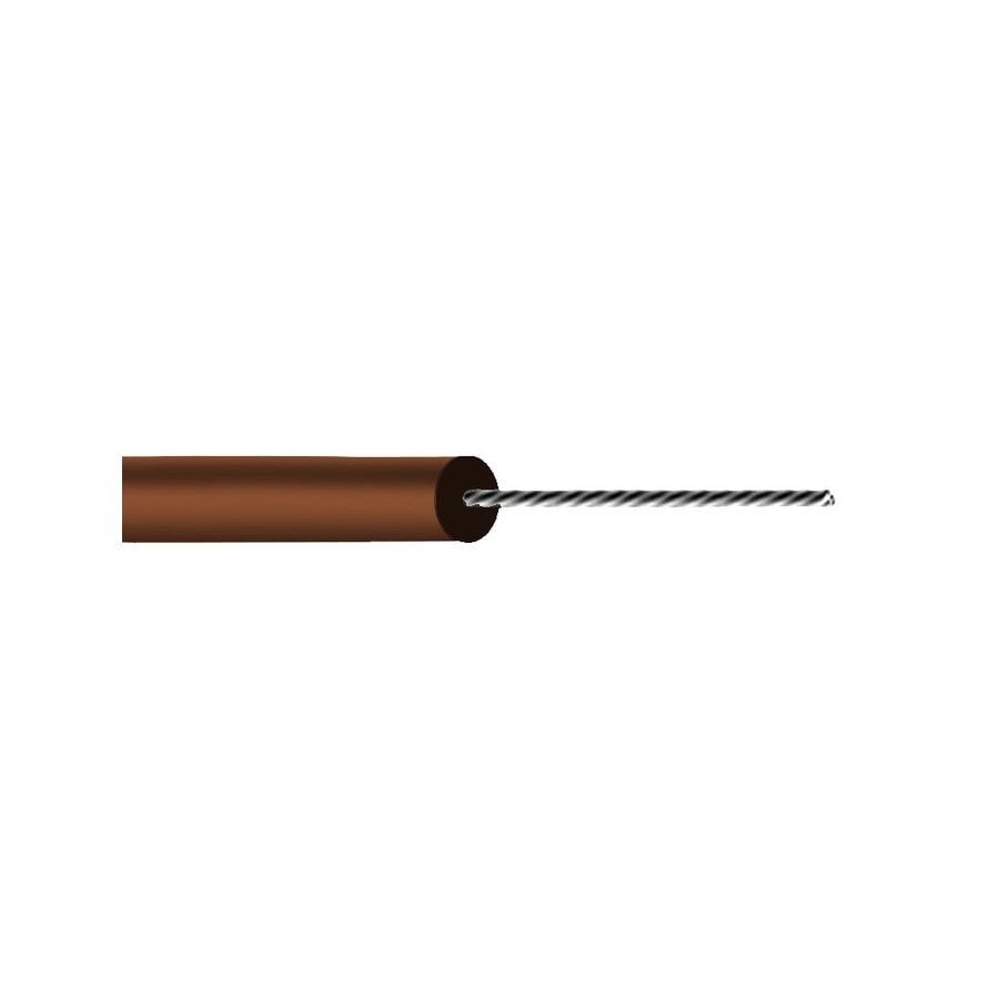 KTech UL 1569 Stranded Tinned Copper Hook-Up Wire 300V, UL 1569 · 22 AWG — Mod. S553 · Brown · Reel 500m