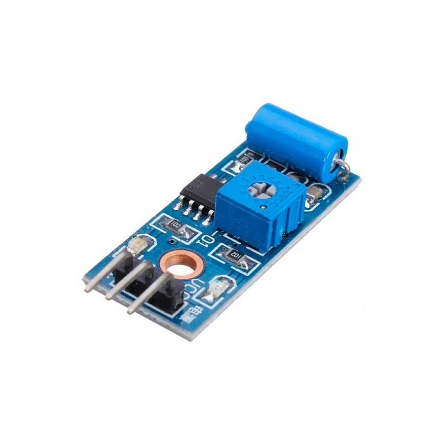 KTech Vibration Sensor Module — Normally-Closed Vibration Alarm · SW-420