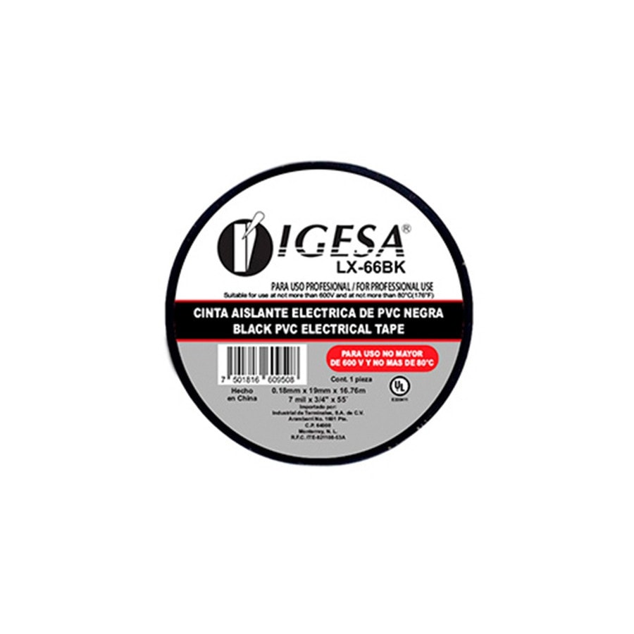 KTech PVC Electrical Insulation Tape — Large · 16.76 m · Black