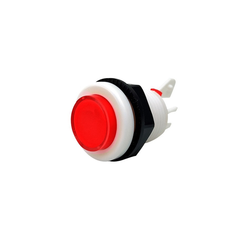 KTech 30mm Illuminated-Style Arcade Push Button — Spare Red